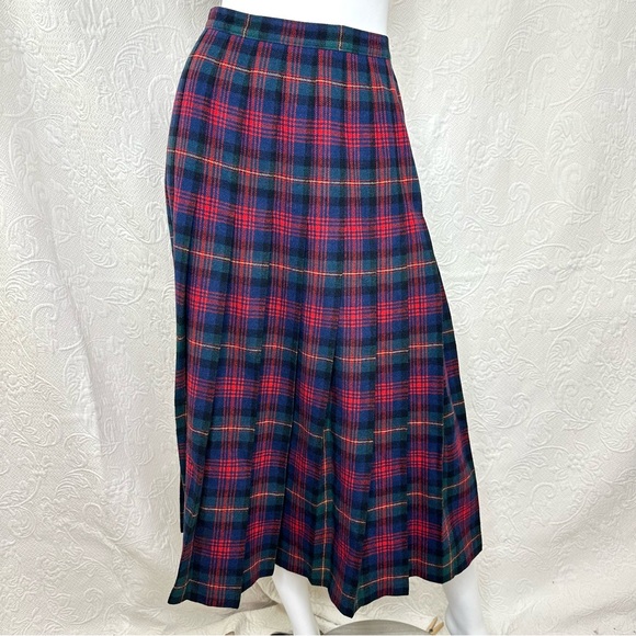 Pendleton Classic Plaid MacLennan Tartan Wool Pleated Skirt - Picture 1 of 10